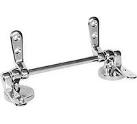 IRONMONGERY WORLD® Chrome/Brass Toilet SEAT Hinge KIT for Wooden Seats (Polished Chrome)