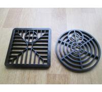 Ironmongery World Gutter Gulley Grid Drainage Guard Cover Protector Lid Cap Stops Blockage Leaves (Round)