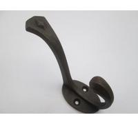 Ironmongery World® Pack of 3 Cast Wrought Iron hat and & Coat Hanging Hook Diamond Design Gothic