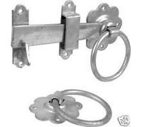 IRONMONGERY WORLD® Ring GATE Door Latch GALVANISED Rust Resistant 6"