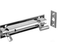 Ironmongery World Solid Brass Cranked Necked Sliding Door Bolts in 2 Size - 6" / 150mm Chrome Polished