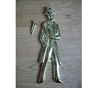 IRONMONGERY WORLD® Steel Metal Brass Plated Man Women Toilets Door Signs Victorian Style