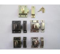 IRONMONGERY WORLD® Vintage Retro Style Cupboard Cabinet Door Thumb Turn THUMBTURN Catch Latch Lock (Large Florentine Bronze)