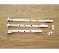 IRONMONGERY WORLD® White Kenrick Style Window Casement Stay ARM Fitting (8"/200MM)