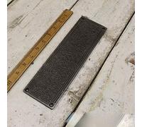 IronmongeryWorld®CAST Iron Decorative Ornate Vintage Old Finger Plate Door Push Plate ELLERKER (Ellerker)