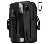 IronSeals Tactical Molle Pouch Compact Utility Waist Bag Phone Holster Holder for 4.7"-6.9" iPhone 15 Pro Max/15 Pro/14 Plus/14 Pro Max/14/13 Pro Max/13 Pro/12 Pro Max/11 Pro Max