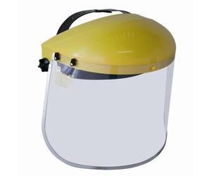 Ironside Head Protection Shield Yellow Face Mask Eyes Forehead Clear Visor