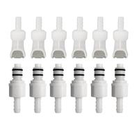 IRONSTAR Quick-Disconnect Hose Barb Insert，Plastic Quick Connect Male/Female Coupling Connector,Apply to 1/4" Inner Diameter hose,2 Female Connectors and 2 Male Connectors