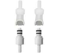 IRONSTAR Quick-Disconnect Hose Barb Insert，Plastic Quick Connect Male/Female Coupling Connector,Apply to 1/4" Inner Diameter Hose,2 Female Connectors and 2 Male Connectors