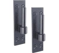 IRONTITE® 2 Pack Heavy Duty Gate Hinges with 12mm Pin | to Suit Wrought Iron Gates and Wooden Gates | Black Gate Hinges Hook On Plate Hinge Pins.