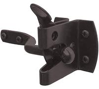 IRONTITE® Auto Gate Latch, Garden Gate Latch for Wooden Gates, Black Coated for Weather Protection, for External Use As Gate Latch & Door Latch (Black)