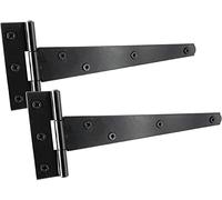 IRONTITE® Black T Hinges 200mm (8”), Weather-Resistant for Wooden Gates or Sheds