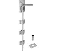 IRONTITE® Galvanised Gate Drop Bolt, Heavy Duty Gate Drop Bolts for Wooden Gates, Surface Mounted Gate Bolt Ideal for Garage Doors and Gates, 450mm (18").