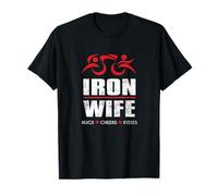 IRONWIFE Hugs Cheers Kisses Iron Sherpa Triathlon Triathlete T-Shirt