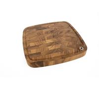 Ironwood Gourmet Carolina Acacia Wood Chopping Board, 14" End Grain Cutting Board with Juice Channel