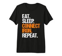 Ironworker Eat Sleep Routine Premium T-Shirt