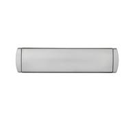 IRONWORX® Enigma 12" Premium Metal Sleeved Letterbox | Satin Chrome | Fully Weather Sealed, 180° Opening, Compatible with UPVC, Composite & Wooden Doors