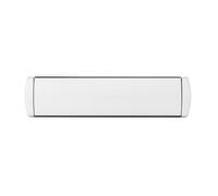 IRONWORX® Enigma 12" Premium Sleeved Letterbox | White | Fully Weather Sealed, 180° Opening, Compatible with UPVC, Composite & Wooden Doors