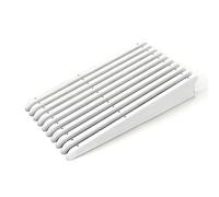 IRONWORX® Twin Slot Shelving Brackets | 470mm | Heavy Duty White Carbon Steel Wall Brackets for Shelves | Pack of 10 | Home, Office & Garage Storage