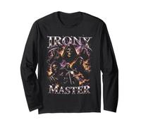 Irony Master Grim Reaper Motorcycle Bootleg Long Sleeve T-Shirt