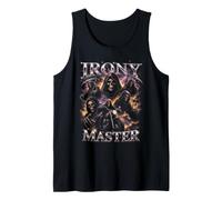 Irony Master Grim Reaper Motorcycle Bootleg Tank Top