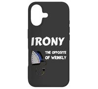 Irony The Opposite of Wrinkly Funny Satirical Case for iPhone 17