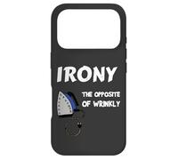 Irony The Opposite of Wrinkly Funny Satirical Case for iPhone 17 Pro