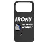 Irony The Opposite of Wrinkly Funny Satirical Case for iPhone 17 Pro Max
