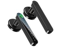 IRONZON Fingerprint Door Lock Biometric Door Lock with Keypad Keyless Entry Door Lock with Handle for Home Hotel Office Apartment Bedroom