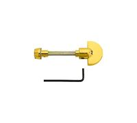 IRONZONE® Polished Brass Spare Thumb Turn & Release Bathroom Replacement Spindle 4.9mm x 67mm to Suit 35-44mm Doors for Internal Bathroom Door Handles