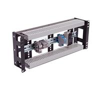 IRP1043D Rackmount 4U Low Profile Din Rail Panel 3.78 inch Depth for Industrial Standard 19 inch 2 Post or 4 Post Rack Cabinet.
