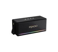 IRRADIO IR-M6 Classic Portable Bluetooth Speaker, 40W, Dual Woofer and Tweeter, IPX7 Waterproof Grade, RGB LED Lighting, True Wireless Stereo Function, Compatible MP3 and WA Format