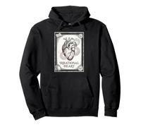 Irrational Heart Pi Day Vintage Anatomical Science Math Pullover Hoodie