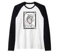 Irrational Heart Pi Day Vintage Anatomical Science Math Raglan Baseball Tee