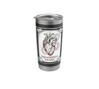 Irrational Heart Pi Day Vintage Anatomical Science Math Stainless Steel Insulated Tumbler