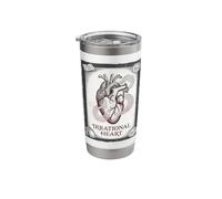 Irrational Heart Pi Day Vintage Anatomical Science Math Stainless Steel Insulated Tumbler