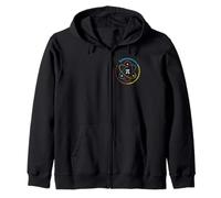 Irrational Number Pi Symbol Infinity Atom Physics Math Zip Hoodie