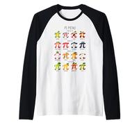 Irrational Number Pi Symbol Infinity Fruity Math Raglan Baseball Tee