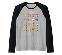 Irrational Number Pi Symbol Infinity Fruity Math Raglan Baseball Tee