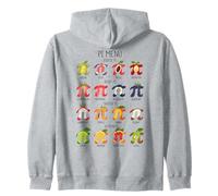 Irrational Number Pi Symbol Infinity Fruity Math Zip Hoodie