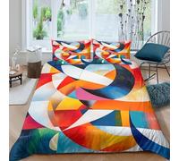Irregular Abstract Paintings 3D Duvet Cover Painting Comforter Cover for Kids Boys Girls Teens Hypoallergenic Microfiber Bedding Quilt Cover 3Pcs Bedspread Cover With Pillowcase King(220x240cm)