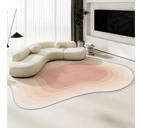 Irregular Area Rug Modern Living Room Mat Abstract Washable Carpet