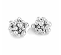 Irregular Beaded Earrings for Women Chunky Round Beads Drop Statement Earrings Punk Geometric Ball Stud Earrings Minimalist Charm Jewelry Gifts, L, Acrylic, No Gemstone