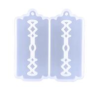 Irregular Blade-Shaped Ear Pendant Drop Mold Suitable for Epoxy Resin Craft Keychain Pendant Jewelry Making Keychain Molds for Epoxy Resin with Hole