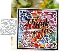 Irregular Cave Frame Metal Die Cuts,Irregular Geometric Pattern Cutting Dies Cut Stencils DIY Scrapbooking Decorative Embossing Paper Scrapbooking Card Making