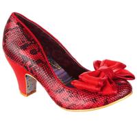 Irregular Choice Ban Joe Red Sanke Womens Court Shoes Heels