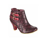 Irregular Choice Burgundy Think About It Boots Metallic