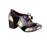Irregular Choice Clara Bow Shoes, Black/Purple, EUR 37 (UK 4)