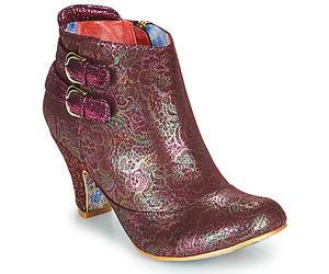 Irregular Choice Low Ankle Boots THINK ABOUT IT in Bordeaux 3.5