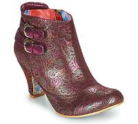 Irregular Choice Low Ankle Boots THINK ABOUT IT in Bordeaux 6.5